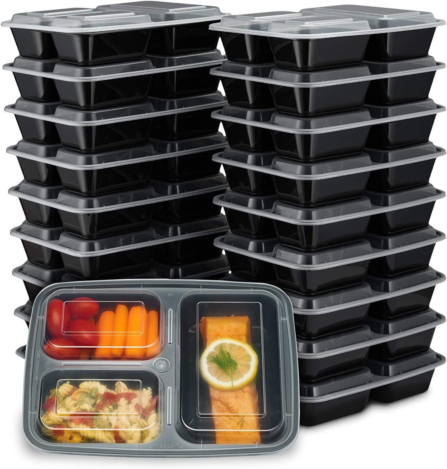 3 Compartment Meal Prep Containers