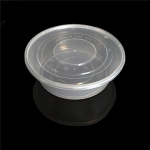 2500ml takeaway food plastic round packaging container boxes