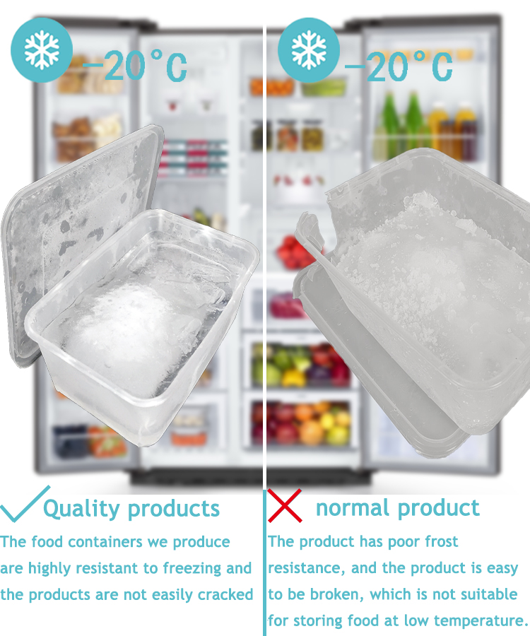 Choose high quality PP plastic food container