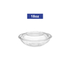 18oz Clear Plastic Salad Bowls with Lids