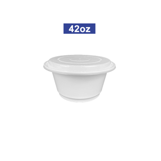 42oz Round Microwave-Safe Noodle Bowl with Lid