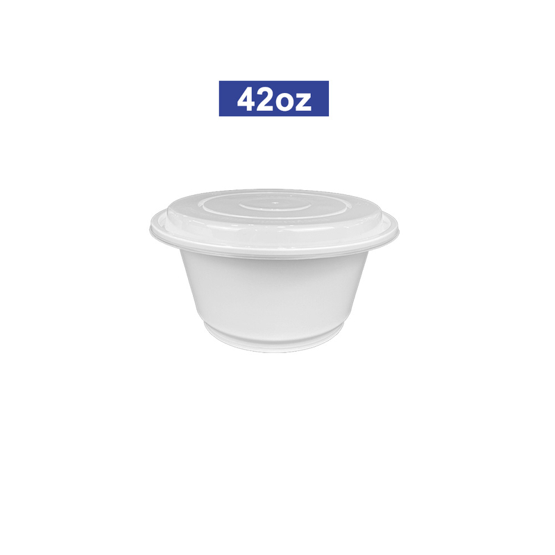 42oz Round Microwave-Safe Noodle Bowl with Lid