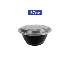 38oz Round Microwave-Safe Noodle Bowl with Lid