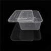 650ml Plastic Disposable Microwave Safe Transparent Leak-Proof Square Meal Prep Containers