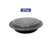 37oz American Style Disposable Plastic Microwavable Round Take Out Food Container