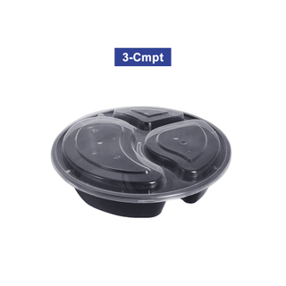3 Compartment 1000ml Microwave Meal Prep Bento Box with Lid