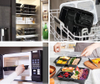 1000cc 2 Compartment Black Disposable Food Container box Lunch Bento/bento Lunch Box with Lid
