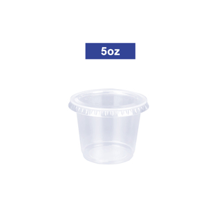 5.5oz Disposable Plastic Sauce Condiment Portion Cup Container