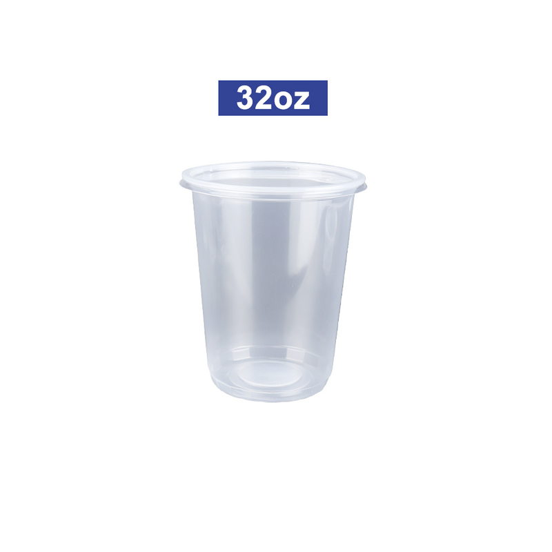 32oz Disposable Plastic Food Storage Deli Container 