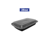 28OZ Microwaveable Safe Disposable Plastic Meal Prep Food Container With Lid