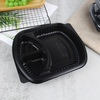 3 Compartment Transparent Blister Bento Storage Microwavable Clear Containers Disposable Take Plastic Environmental Lunch Box